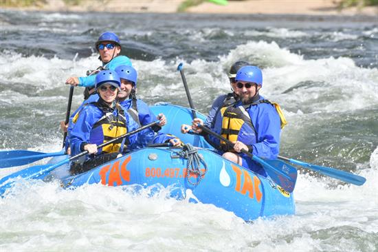 Rep. Pettersen rafts down the Arkansas River