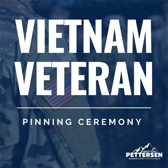 Vietnam Veteran Pinning Ceremony