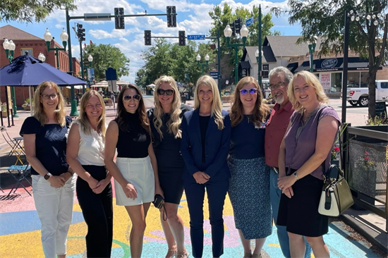 Rep. Pettersen with local Arvada officials