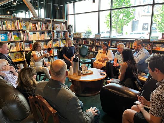 Rep. Pettersen speaks at the Tattered Cover bookstore 